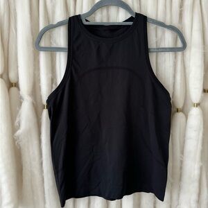 lululemon SWIFTLY TECH HIGH-NECK TANK TOP 2.0 *RACE LENGTH, black, Sz 6